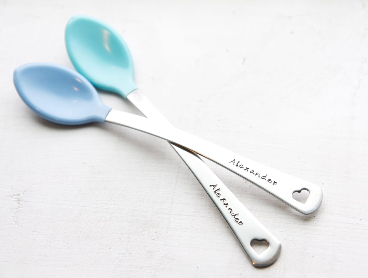 Personalized Baby Spoons Set of 2 Custom Baby Boy Spoons Etsy