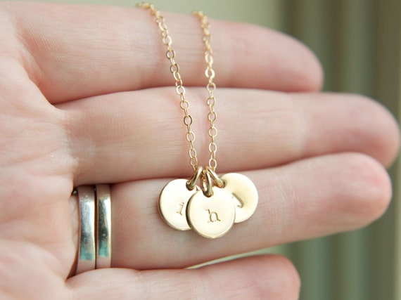 5 sale initial necklace
