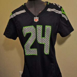 Sparkly seahawks jersey Clearance