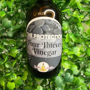 Four Thieves Vinegar – Protection, Banishing & Cleansing Ritual Vinegar | Herbal Folk Magic | Negative Energy Removal | Hoodoo Witchcraft
