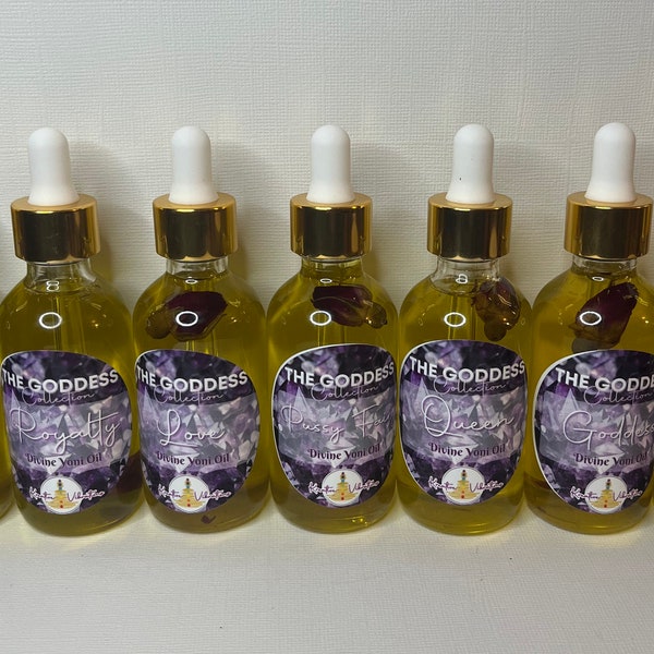 Divine Yoni Oil -- Natural, Organic -- Herbal Infusion -- Crystal Infused --Hoodoo Yoni Oil -- pH Balance