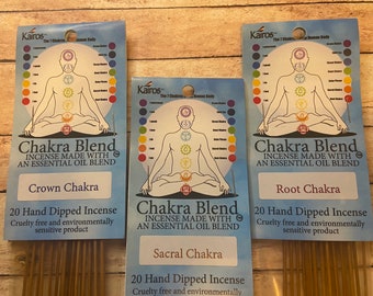 Chakra Incense -- Variety (16 Sticks)