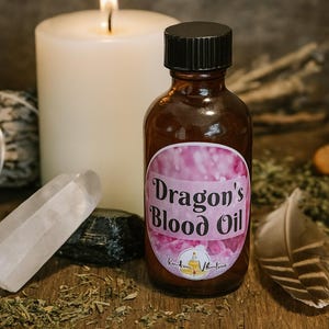 Dragon’s Blood Oil – Protection, Power & Attraction – Ritual Conjure Oil – Handcrafted Spiritual Blend
