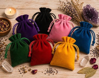 Velvet Mojo Bag: Amulet, Crystal, Talisman Pouch