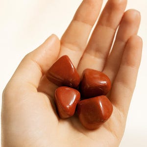 Red Jasper Tumbled Stone -- Crystal