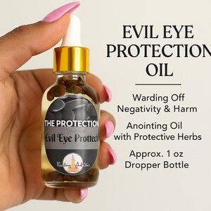 Evil Eye Protection Oil – The Protection Collection | Spiritual Anointing Oil for Warding Off Negativity, Bad Luck & Psychic Attacks