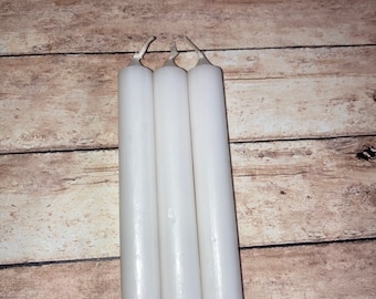 White 4” Chime Candles — Set of 5 Candles (Candle Magick, Spell Work, Ritual and Hoodoo)