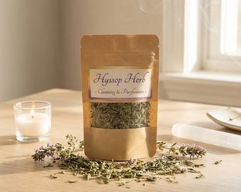 Dried Hyssop Herb | Cleansing | Uncrossing & Protection | Biblical Holy Herb | Negative Energy Removal