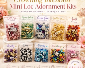 Mini Loc Adornment Kit | Loc Beads, Cuffs & Charms for Locs, Sisterlocks Microlocs