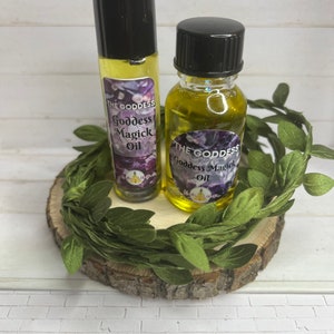 Goddess Manifestation Oil – Intention| Energy Boosting Conjure Oil – Ritual Oil for Feminine Power, Attraction & Spiritual Work