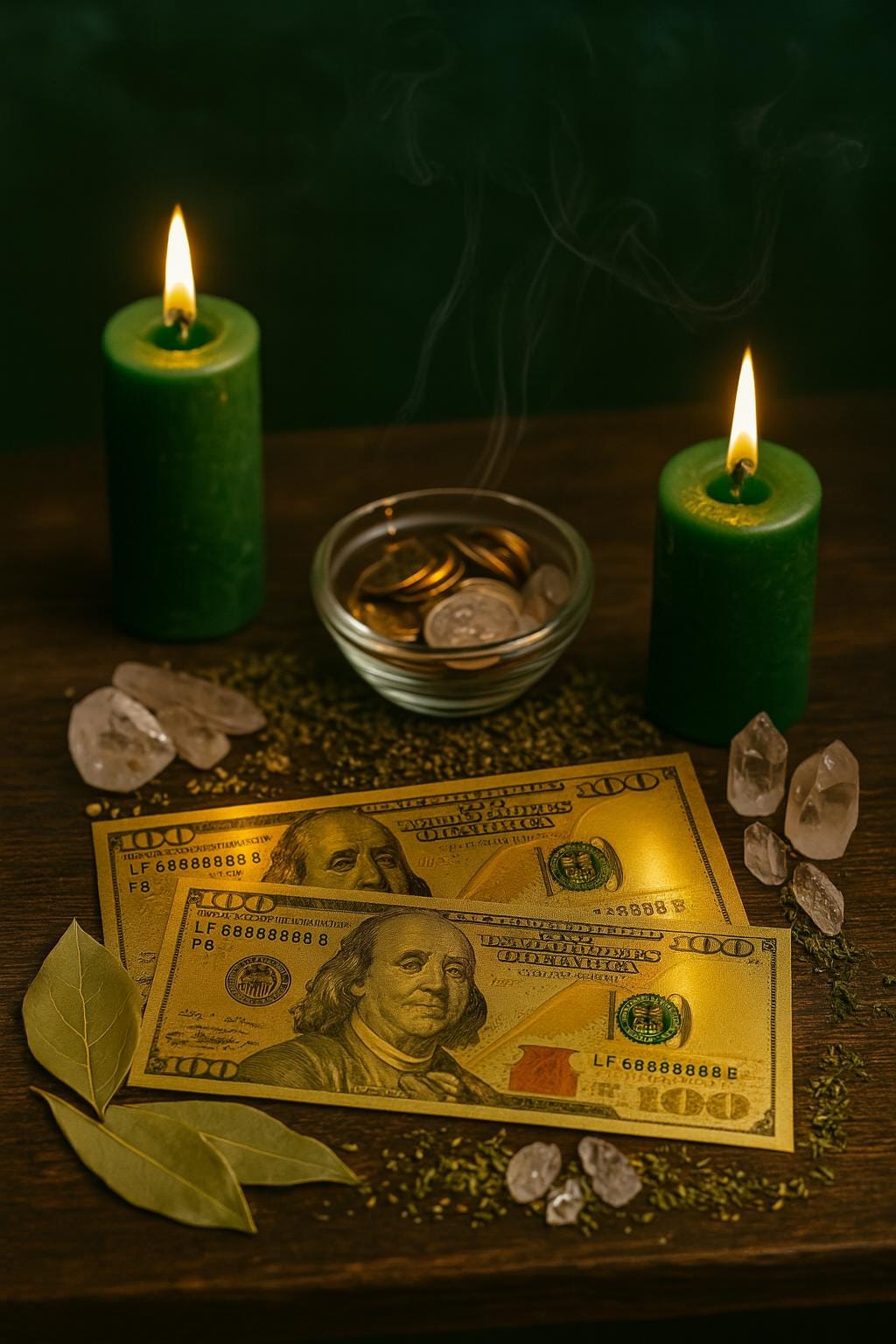 Gold 100 Bill | Money Manifestation Tool | Abundance Attraction | Prosperity Wallet Insert | Law of Attraction Gift
