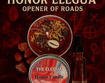 Elegua | Eleggua | Papa Elegba Candle – Road Opener & Protection Ritual Candle | Crossroads Orisha Altar Candle for Offerings