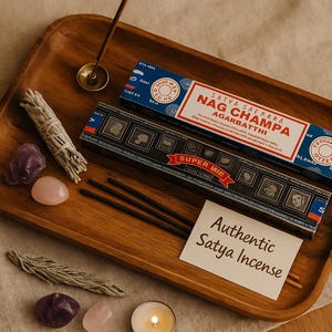 Satya Nag Champa & Super Hit Incense Sticks | Classic Indian Agarbatti | Meditation, Cleansing and Relaxation | Authentic Spiritual Incense