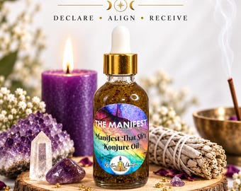 Manifestation Ritual Oil | Intention Setting, Abundance & Prosperity Botanical Blend