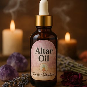 Altar Oil | Handcrafted Ritual Oil for Spiritual Work, Meditation, Spellwork, and Energy Cleansing