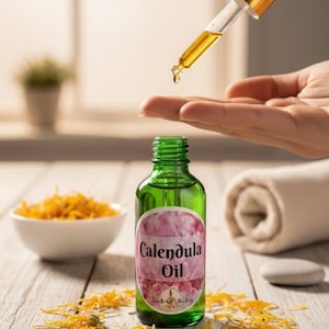 Calendula Oil – Herbal Infused Oil for Healing, Protection & Ritual Use