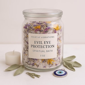 Evil Eye Protection Spiritual Bath: Herbal Cleansing Bath