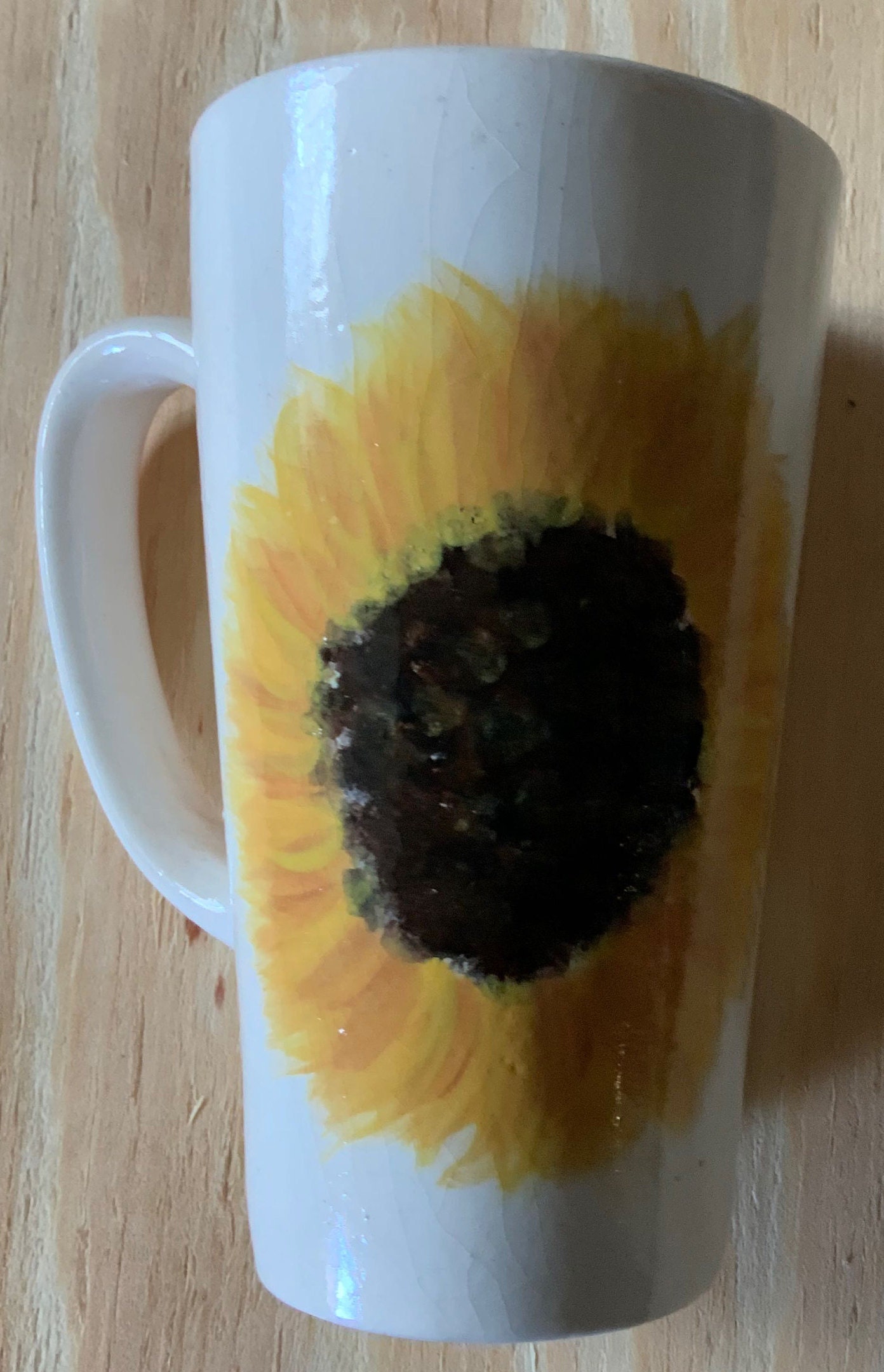 Inspirational Tall Sunflower Coffee Cup Etsy