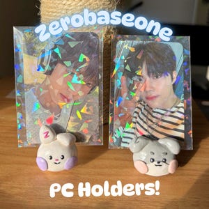 K-Pop-Fotokartenhalter für Zerobaseone, handgefertigte Polymer Clay-Zeroni-Figur, Polaroid-Ständer, Kawaii-Fotoanzeige, Kpop-merch, Geschenkidee