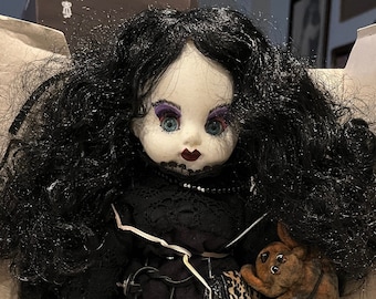 Vintage Goth Ceramic Doll limited Edition