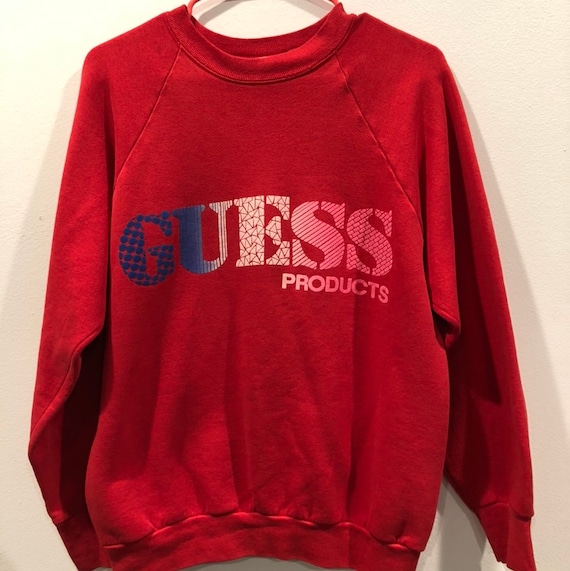 Vintage 80's GUESS Spellout Crewneck Sweatshirt