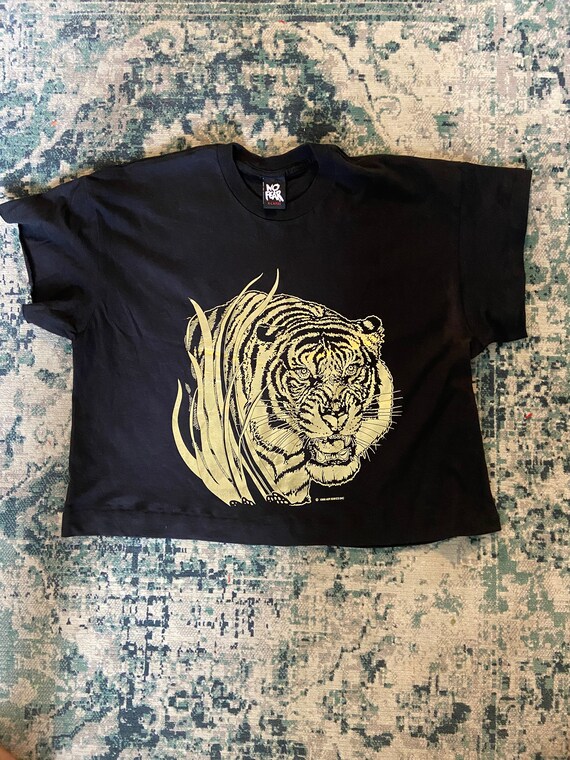 Vintage 1989 No Fear Gold Foil Tiger 
