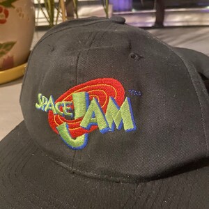 RARE Vintage 1996 Space Jam Logo Snapback Promo Hat image 3