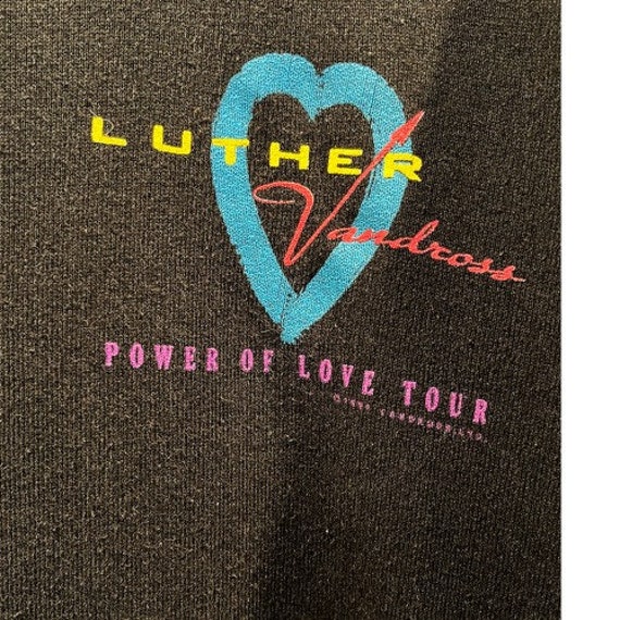1989  LUTHER VANDROSS Power of Love Tour creweck - image 5
