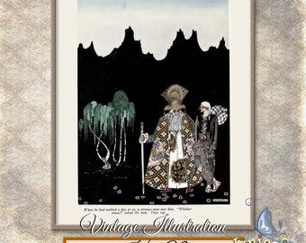 Kay Nielsen Fairy Tale Print: Vintage Children's Storybook Art (Digital Download