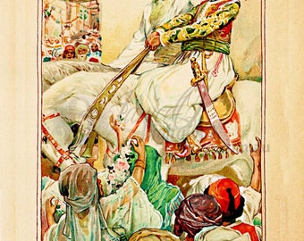 The False Prince - Book of Fairy Tales. Vintage Digital Illustration. Deco Download. Vintage Digital Print.