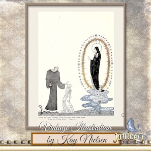 Here Are Your Children| Magical Children&#39;s Fairy Tale Illustration | Kay Nielsen-Inspired Digital Art | Vintage Storybook | Kids Fantasy Art