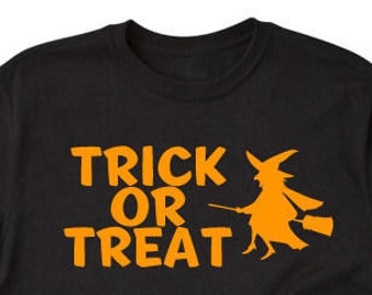 Halloween Shirt  - Trick Or Treat T-shirt Funny Tee Halloween Witch Halloween Costume Idea Tee Shirt