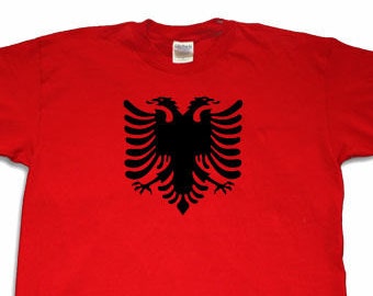 Albanian Eagle T-shirt Albania Flag Kosovo Tirana Tee Shirt