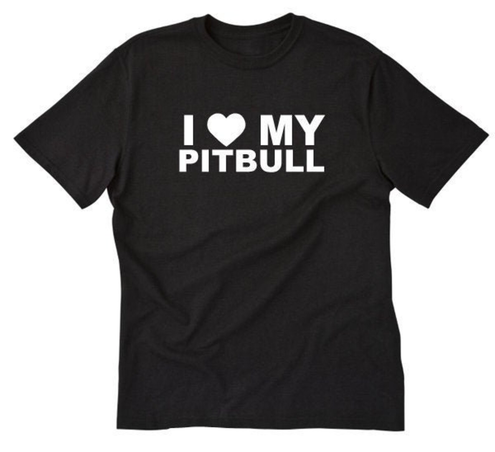 Pitbull Shirt I Love My Pitbull Tshirt I Heart My Pitbull Etsy