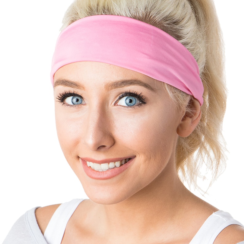 Hipsy CREATE YOUR OWN Adjustable Wide Petite & Plus Size Basic Spandex Xflex Headband Custom Gift 2, 3, 5 Packs for Women and Girls image 9