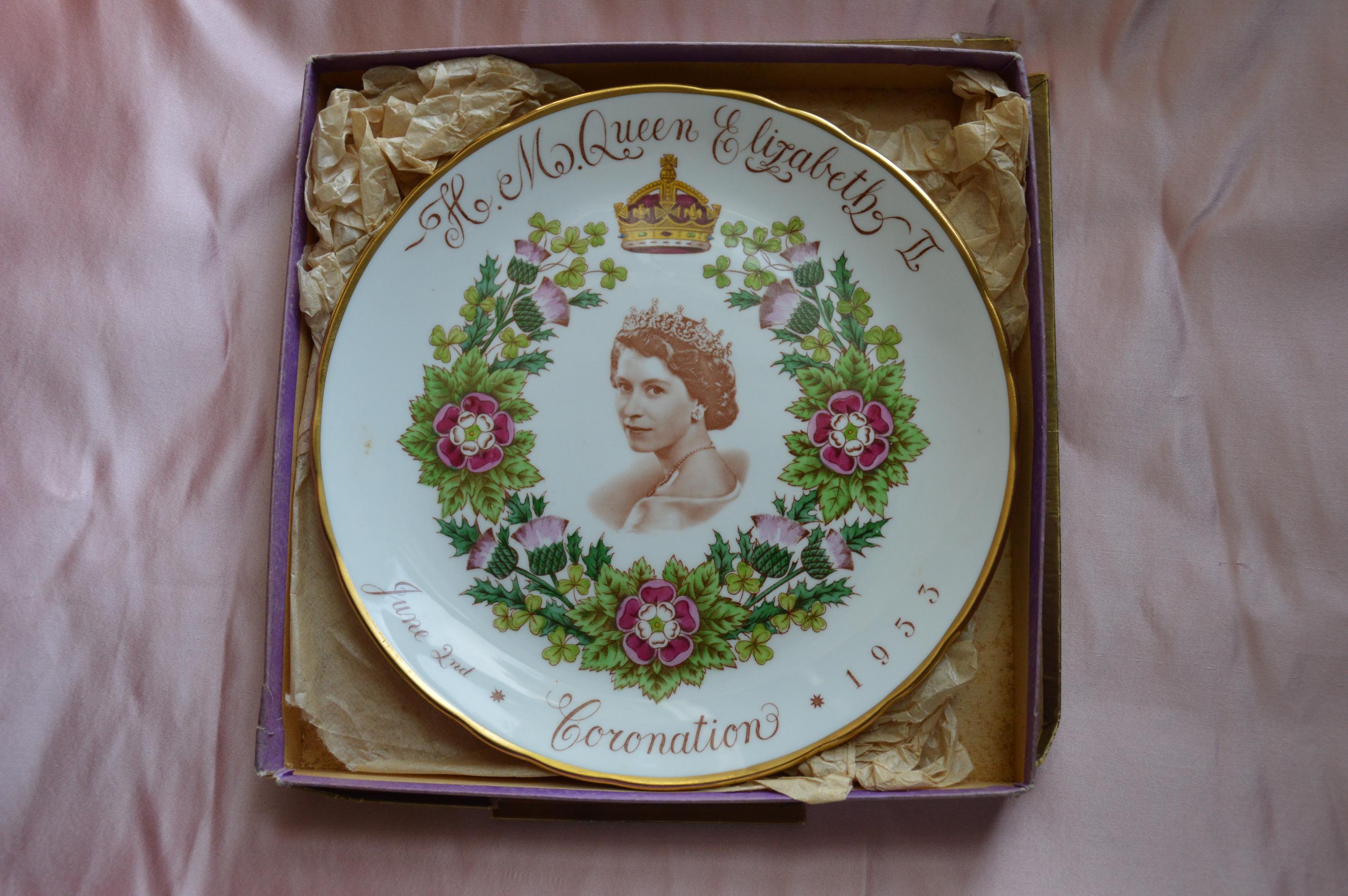 Queen Elizabeth 1953 Coronation Plate - Etsy