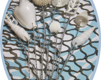 Beach Wedding Bouquet Shells,  Natural Seashells, Starfish,Wired Seashells,Seashell Stems - Use in your Fresh Bouquet