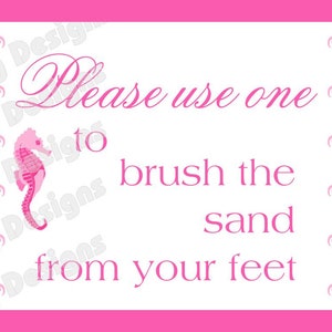 Brush for Beach Weddings Custom Sand Brushes for the Beach and Cruises Destination Weddings Personalized Your Colors & Choice of Design image 8