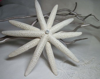 Starfish Christmas Tree Topper with Sparkles