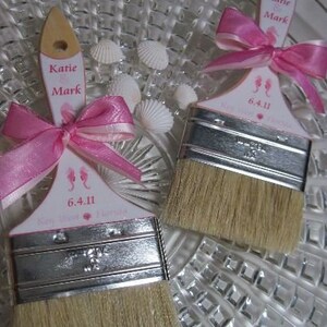 Brush for Beach Weddings Custom Sand Brushes for the Beach and Cruises Destination Weddings Personalized Your Colors & Choice of Design image 6