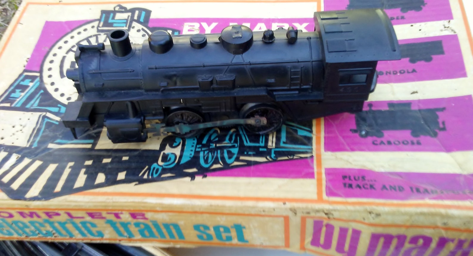 Vintage Marx toy steam electric train set O gauge. Etsy