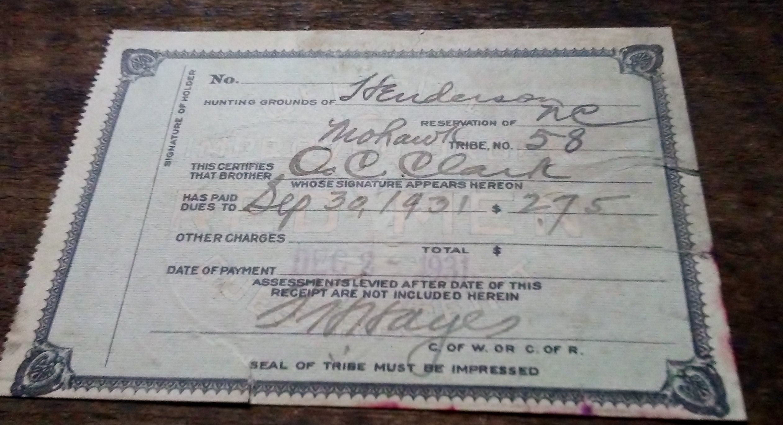 North Carolina hunting license Mohawk Indian Reservation Etsy