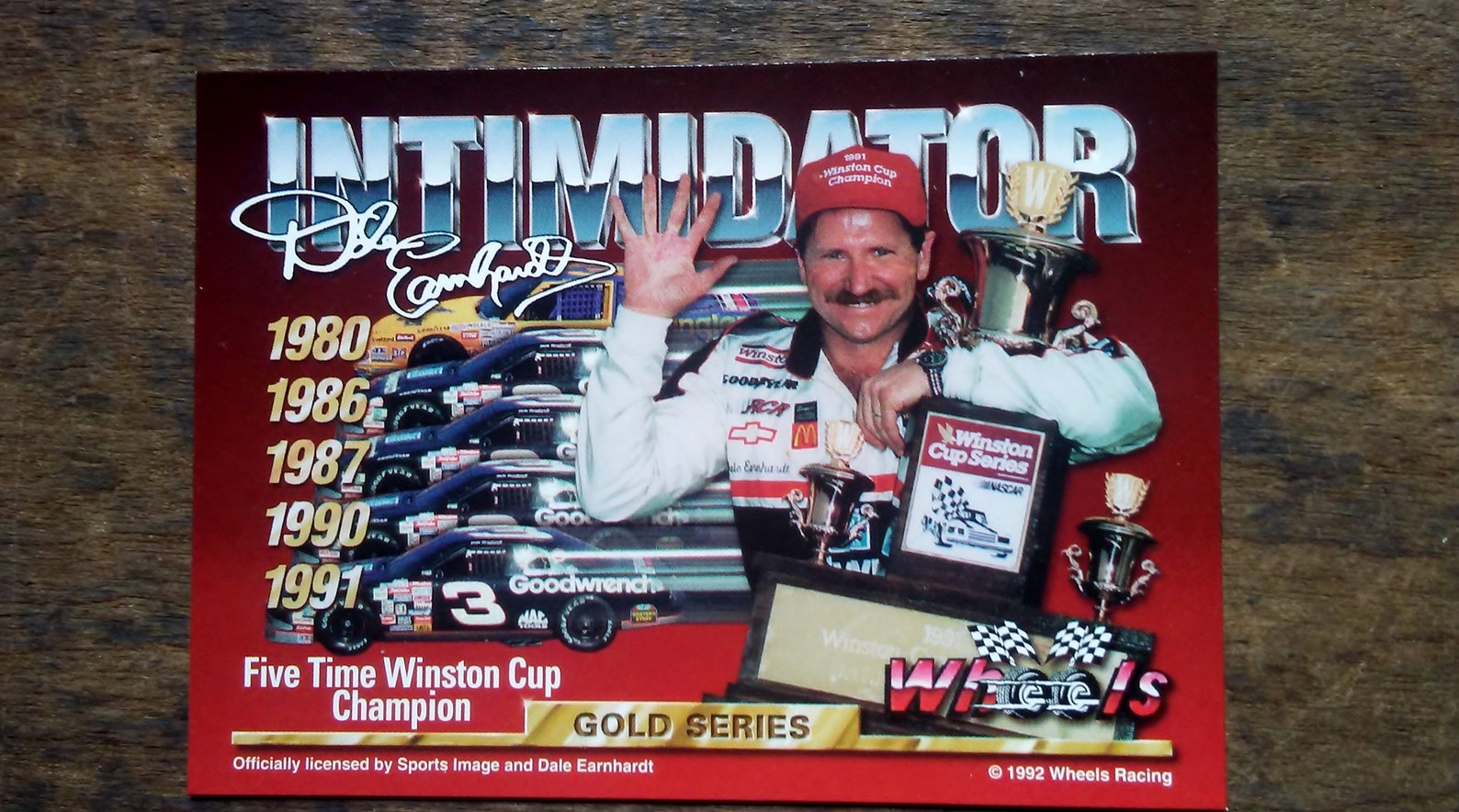 1992 Dale Earnhardt Wheels Racing Gold series hologram card | Etsy
