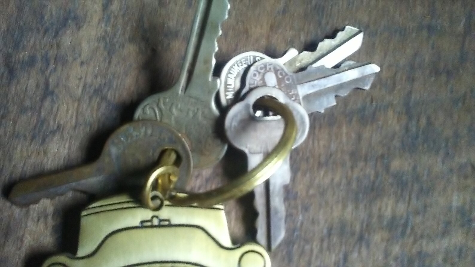 Vintage Antique Car Key Fob With Early Padlock Keys. Etsy