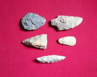 North Carolina. Authentic large Indian hand axe arrowhead artifact found in Harnett County