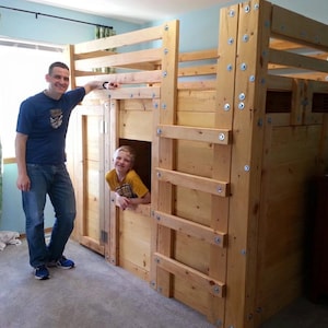 Kids best sale fort bed