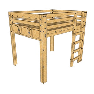 Queen Loft Bed Plans