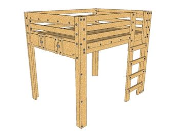 Queen Loft Bed Plans