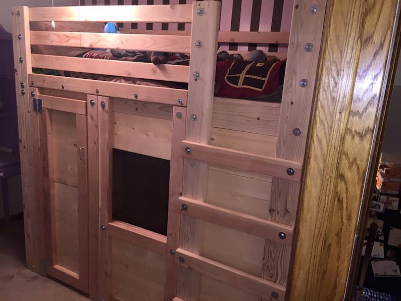 Twin Cabin Bed Plans the Bed Fort Etsy