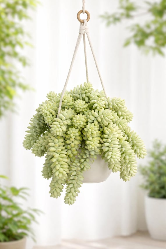 Donkey Tail Succulent (sedum Burrito) - Live Hanging House Plant - Etsy